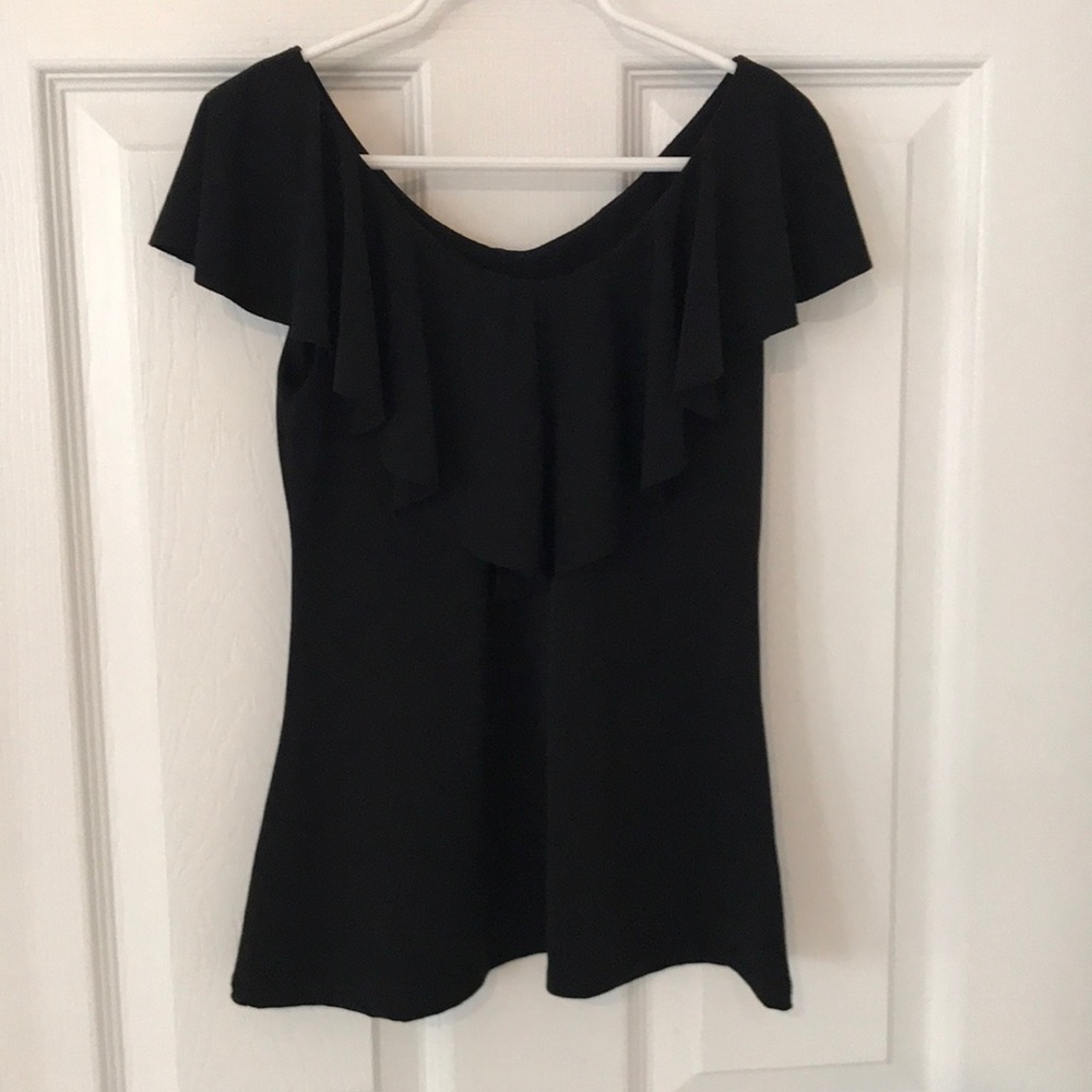 Aqua Ruffle Top